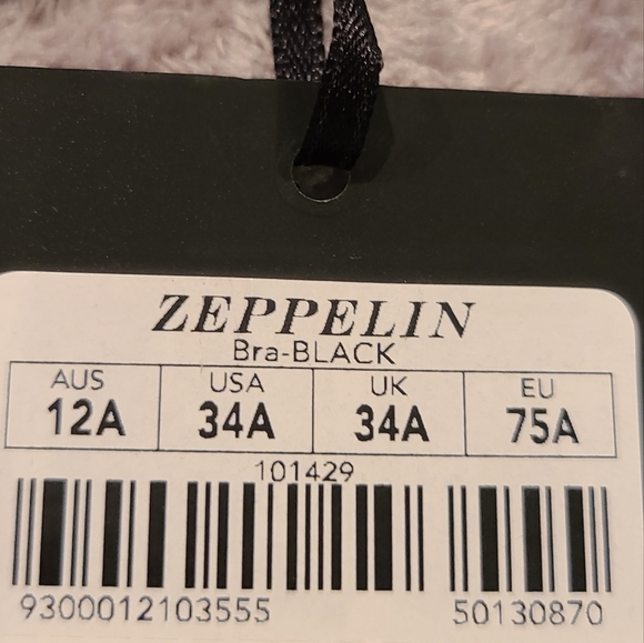 INTEREST CHECK♡♡ RARE "HB" ☆Zeppelin☆ Convertible Multi-Way Bra♡ BNWT. 34A. - Picture 15 of 15